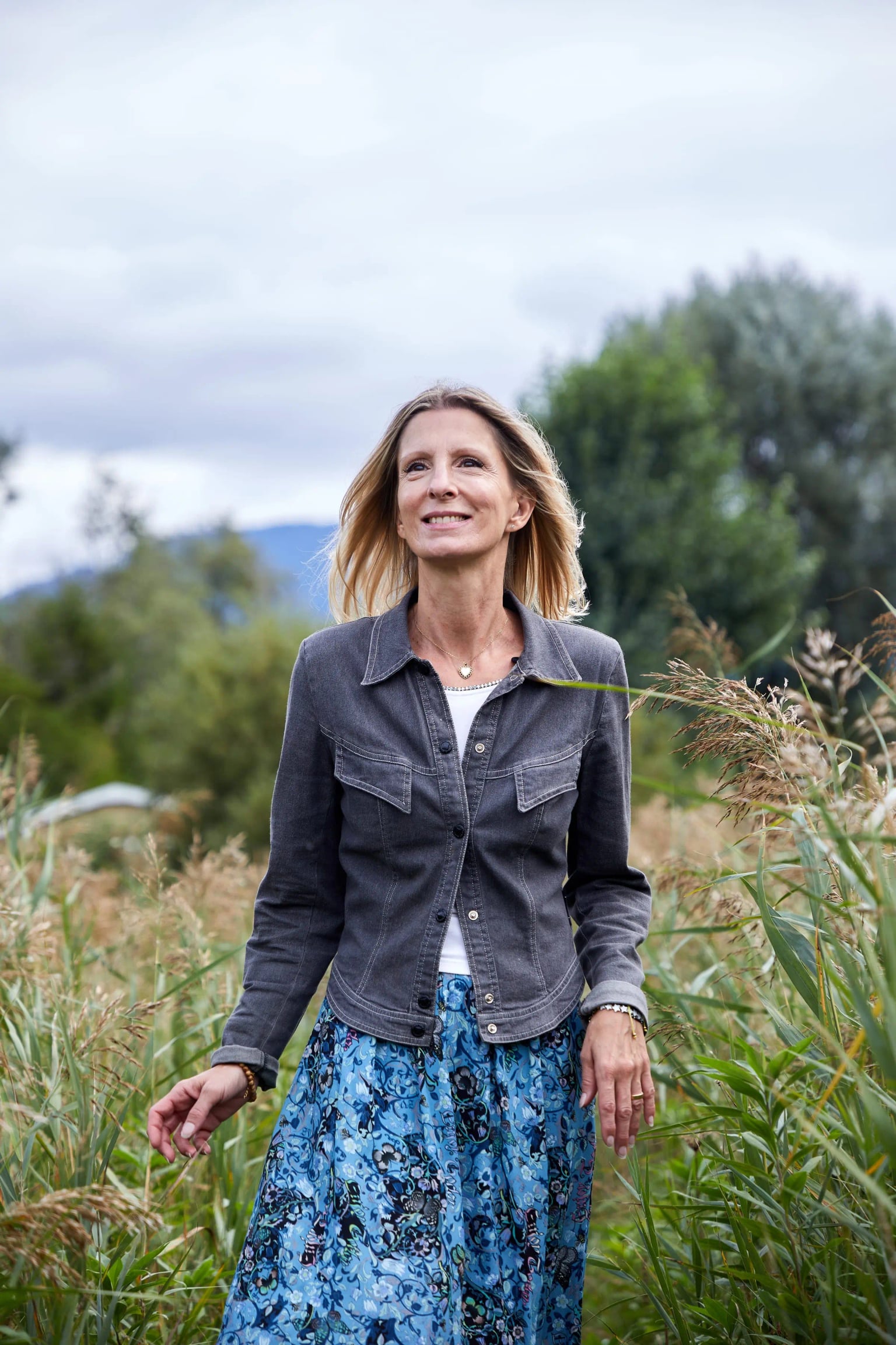 Laurence Germain en pleine nature